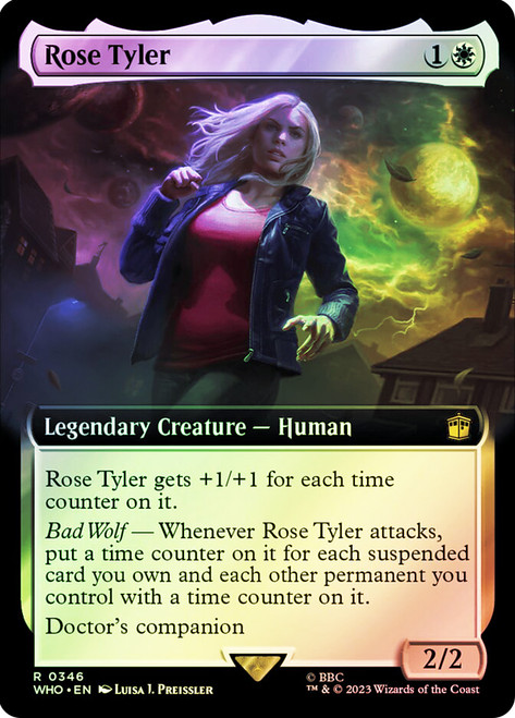 Rose Tyler (Extended Art)\nDoctor Who Commander - Variants\nSingle\nMagic The Gathering