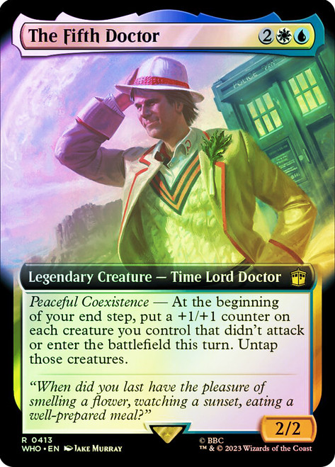 The Fifth Doctor (Extended Art)\nDoctor Who Commander - Variants\nSingle\nMagic The Gathering