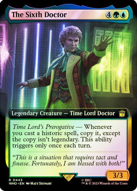 The Sixth Doctor (Extended Art)\nDoctor Who Commander - Variants\nSingle\nMagic The Gathering