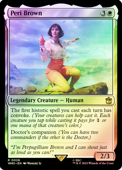 Peri Brown\nDoctor Who Commander\nSingle\nMagic The Gathering