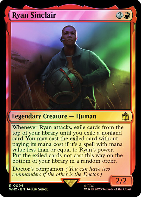 Ryan Sinclair\nDoctor Who Commander\nSingle\nMagic The Gathering
