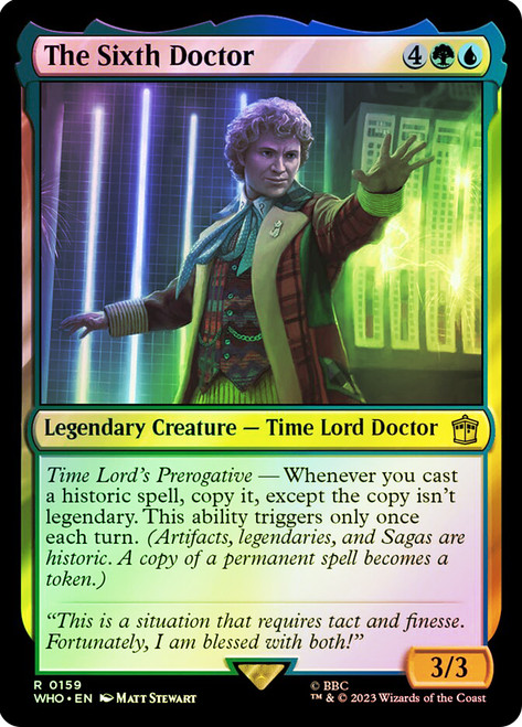 The Sixth Doctor\nDoctor Who Commander\nSingle\nMagic The Gathering