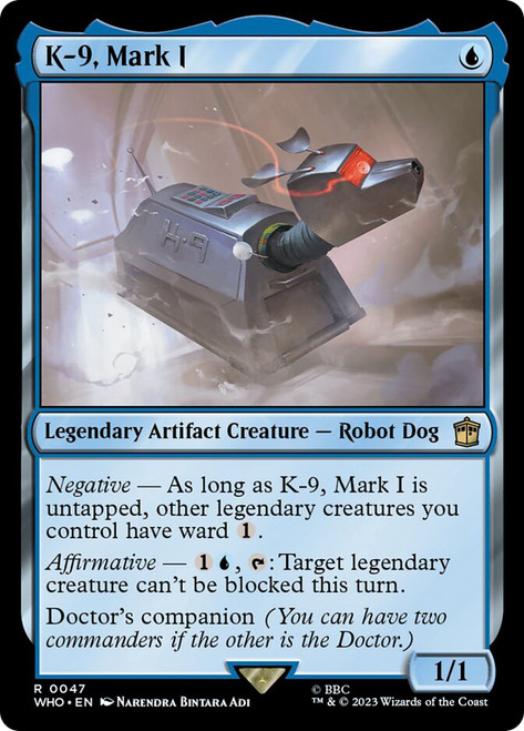 K-9, Mark I\nDoctor Who Commander\nSingle\nMagic The Gathering