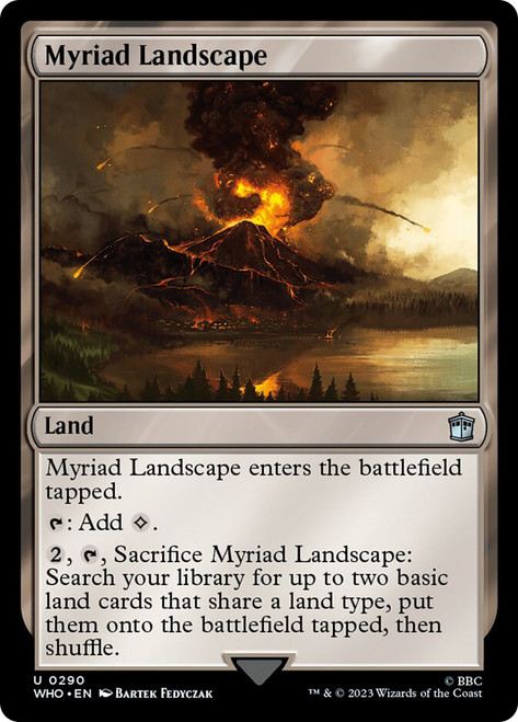 Myriad Landscape\nDoctor Who Commander\nSingle\nMagic The Gathering