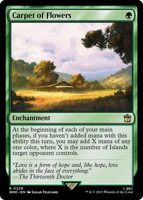 Carpet of Flowers\nDoctor Who Commander\nSingle\nMagic The Gathering