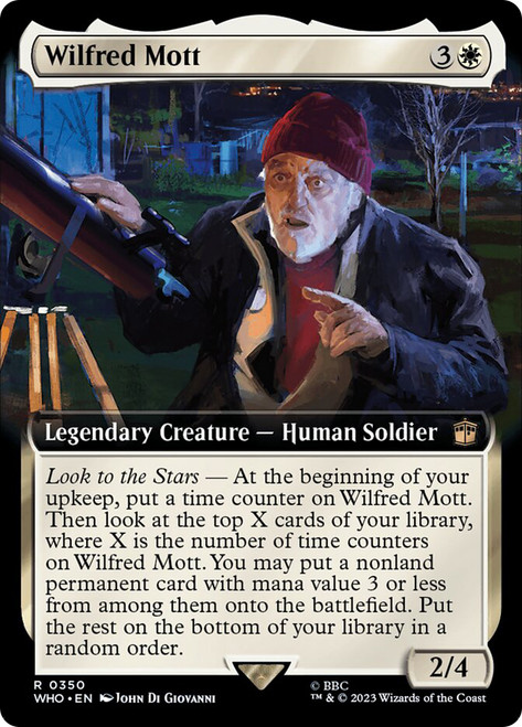 Wilfred Mott (Extended Art)\nDoctor Who Commander - Variants\nSingle\nMagic The Gathering
