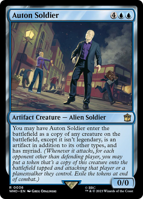 Auton Soldier\nDoctor Who Commander\nSingle\nMagic The Gathering