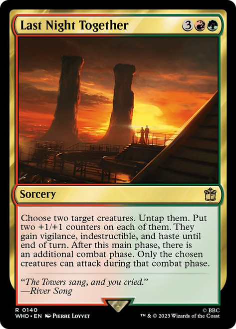 Last Night Together\nDoctor Who Commander\nSingle\nMagic The Gathering