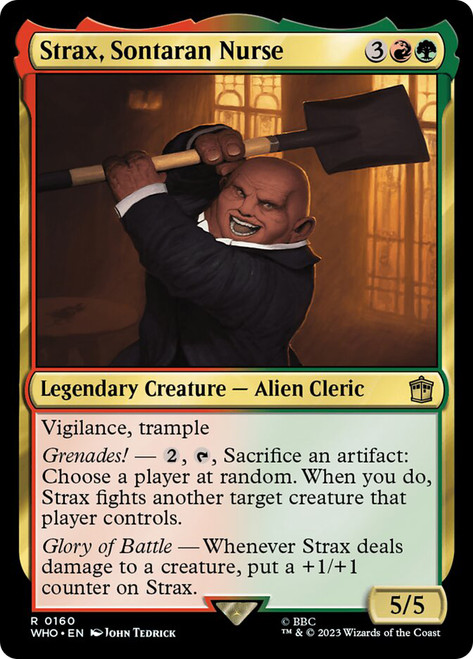 Strax, Sontaran Nurse\nDoctor Who Commander\nSingle\nMagic The Gathering