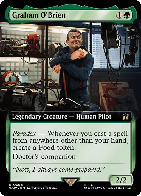 Graham O'Brien (Extended Art)\nDoctor Who Commander - Variants\nSingle\nMagic The Gathering
