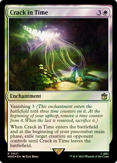 Crack in Time (Surge Foil)\nDoctor Who Commander - Alternate Foil\nSingle\nMagic The Gathering
