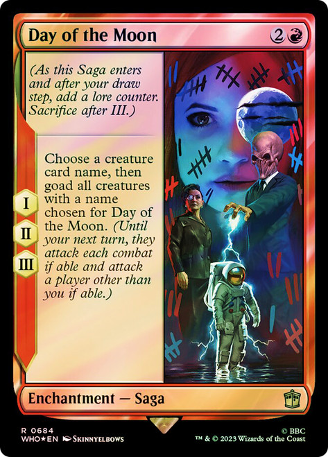 Day of the Moon (Surge Foil)\nDoctor Who Commander - Alternate Foil\nSingle\nMagic The Gathering
