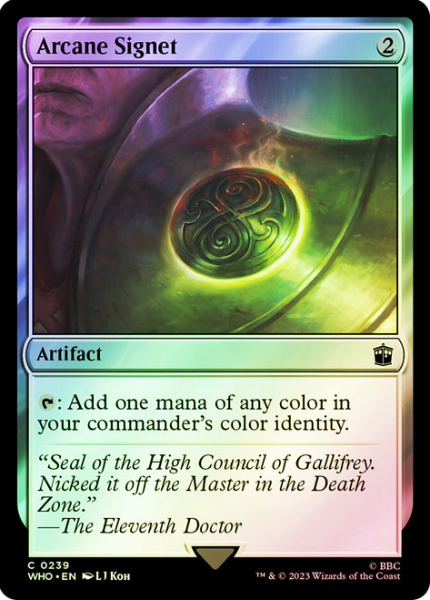 Arcane Signet\nDoctor Who Commander\nSingle\nMagic The Gathering