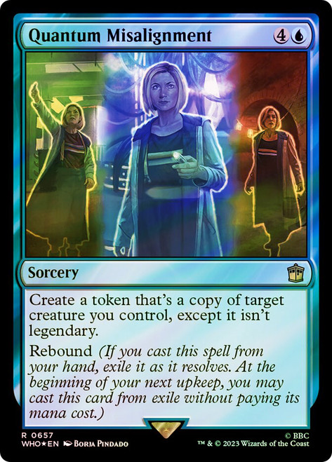 Quantum Misalignment (Surge Foil)\nDoctor Who Commander - Alternate Foil\nSingle\nMagic The Gathering