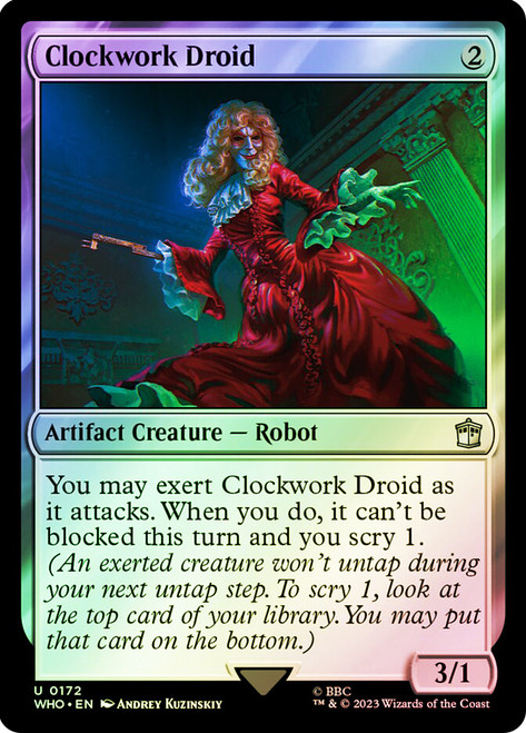 Clockwork Droid\nDoctor Who Commander\nSingle\nMagic The Gathering