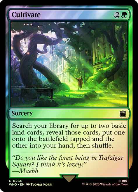 Cultivate\nDoctor Who Commander\nSingle\nMagic The Gathering
