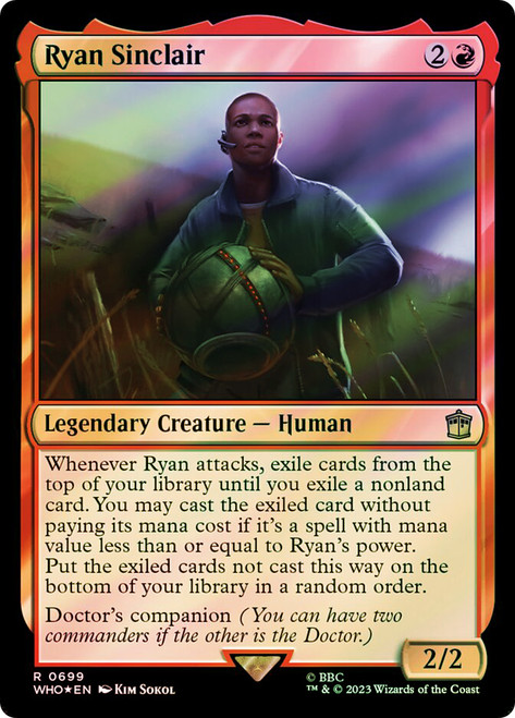 Ryan Sinclair | Doctor Who Commander | Star City Games