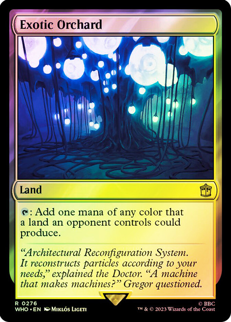 Exotic Orchard\nDoctor Who Commander\nSingle\nMagic The Gathering