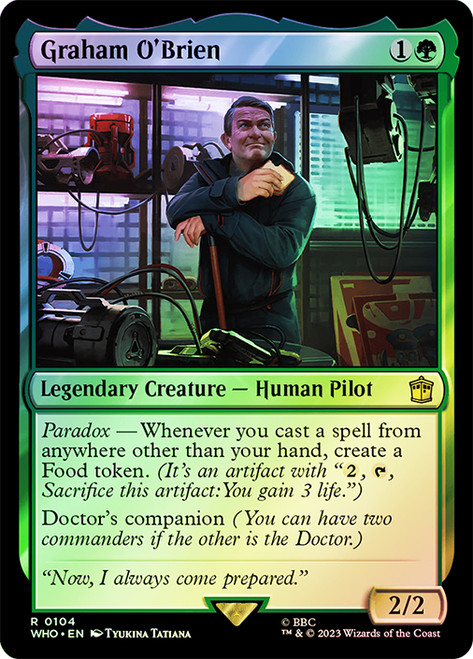Graham O'Brien\nDoctor Who Commander\nSingle\nMagic The Gathering