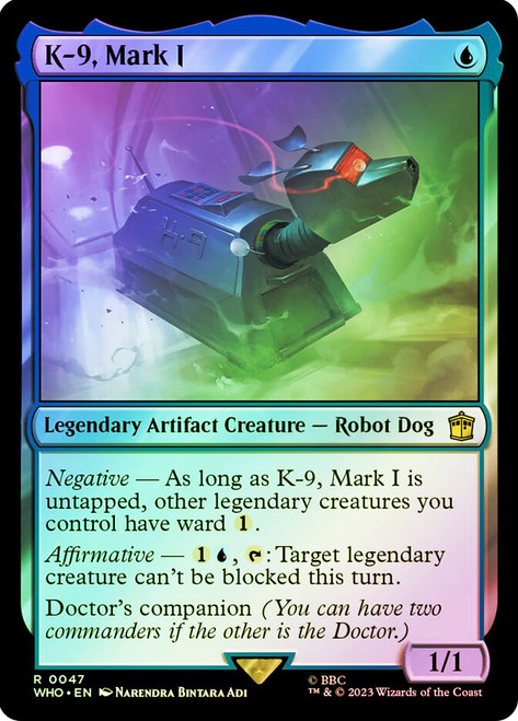 K-9, Mark I\nDoctor Who Commander\nSingle\nMagic The Gathering