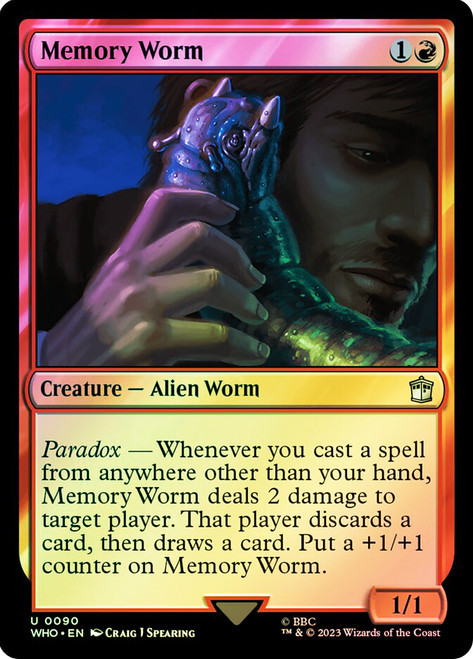 Memory Worm\nDoctor Who Commander\nSingle\nMagic The Gathering