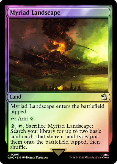 Myriad Landscape\nDoctor Who Commander\nSingle\nMagic The Gathering