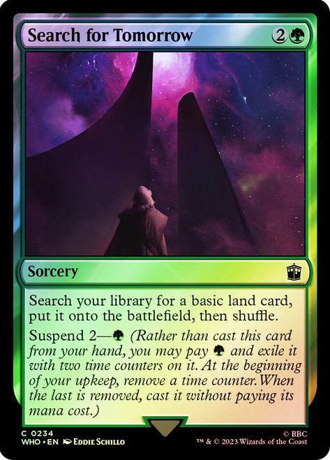 Search for Tomorrow\nDoctor Who Commander\nSingle\nMagic The Gathering