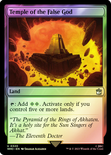Temple of the False God\nDoctor Who Commander\nSingle\nMagic The Gathering