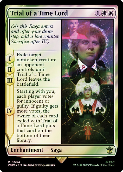 Trial of a Time Lord (Surge Foil)\nDoctor Who Commander - Alternate Foil\nSingle\nMagic The Gathering