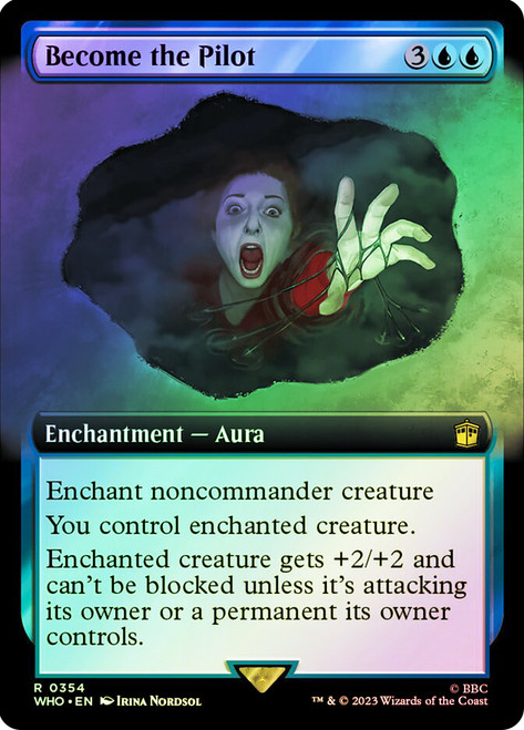 Become the Pilot (Extended Art)\nDoctor Who Commander - Variants\nSingle\nMagic The Gathering