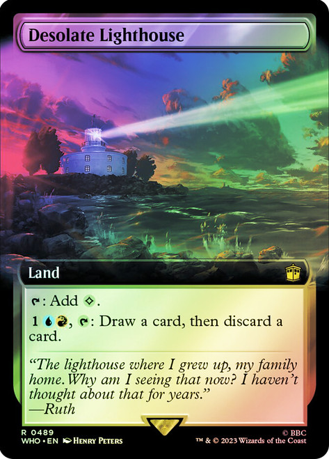 Desolate Lighthouse (Extended Art)\nDoctor Who Commander - Variants\nSingle\nMagic The Gathering