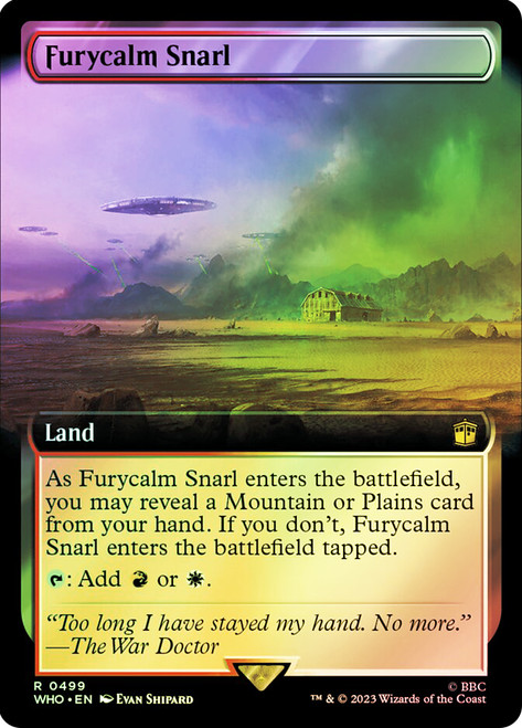 Furycalm Snarl (Extended Art)\nDoctor Who Commander - Variants\nSingle\nMagic The Gathering