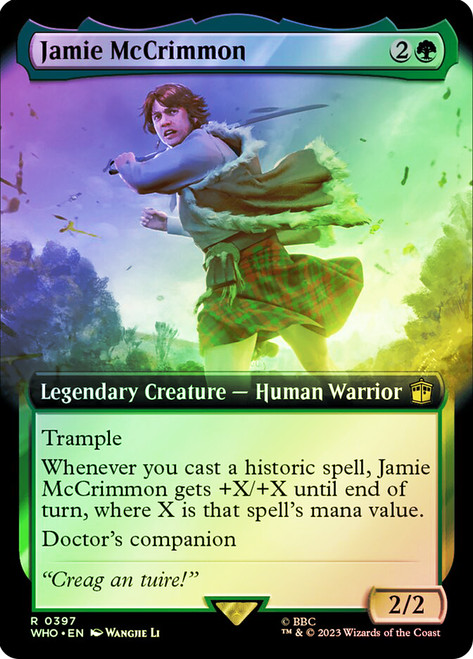 Jamie McCrimmon (Extended Art)\nDoctor Who Commander - Variants\nSingle\nMagic The Gathering