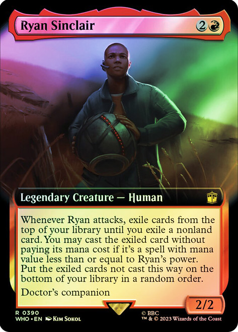 Ryan Sinclair (Extended Art)\nDoctor Who Commander - Variants\nSingle\nMagic The Gathering