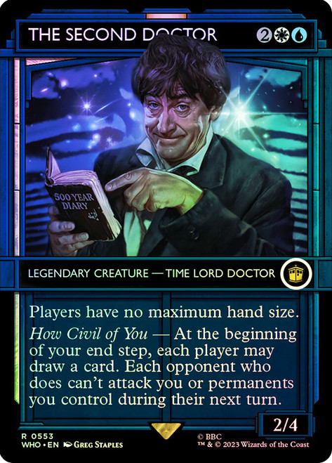 The Second Doctor (Showcase)\nDoctor Who Commander - Variants\nSingle\nMagic The Gathering