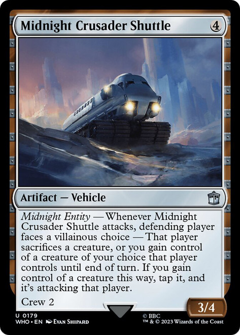 Midnight Crusader Shuttle\nDoctor Who Commander\nSingle\nMagic The Gathering