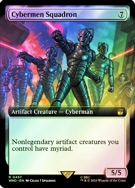 Cybermen Squadron (Extended Art)\nDoctor Who Commander - Variants\nSingle\nMagic The Gathering