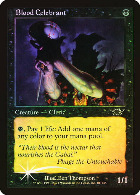 Blood Celebrant\nLegions\nSingle\nMagic The Gathering