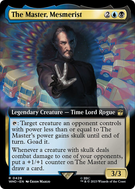 The Master, Mesmerist (Extended Art)\nDoctor Who Commander - Variants\nSingle\nMagic The Gathering