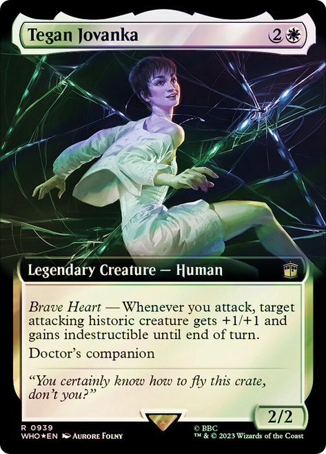 Tegan Jovanka (Extended Art) (Surge Foil)\nDoctor Who Commander - Alternate Foil Variants\nSingle\nMagic The Gathering