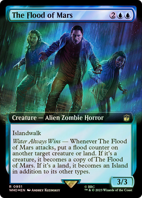 The Flood of Mars (Extended Art) (Surge Foil)\nDoctor Who Commander - Alternate Foil Variants\nSingle\nMagic The Gathering