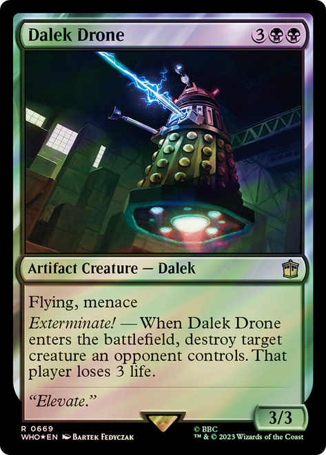 MTG Secret Lair x Doctor Who: The Dalek Lands Foil Edition