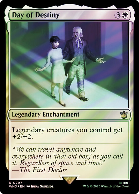 Day of Destiny (Surge Foil)\nDoctor Who Commander - Alternate Foil\nSingle\nMagic The Gathering