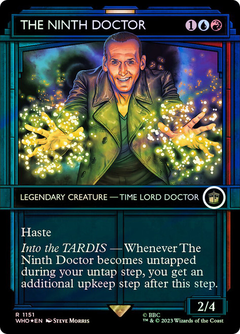 The Ninth Doctor (Showcase) (Surge Foil)\nDoctor Who Commander - Alternate Foil Variants\nSingle\nMagic The Gathering