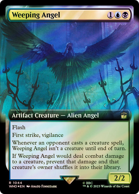 Weeping Angel (Extended Art) (Surge Foil)\nDoctor Who Commander - Alternate Foil Variants\nSingle\nMagic The Gathering