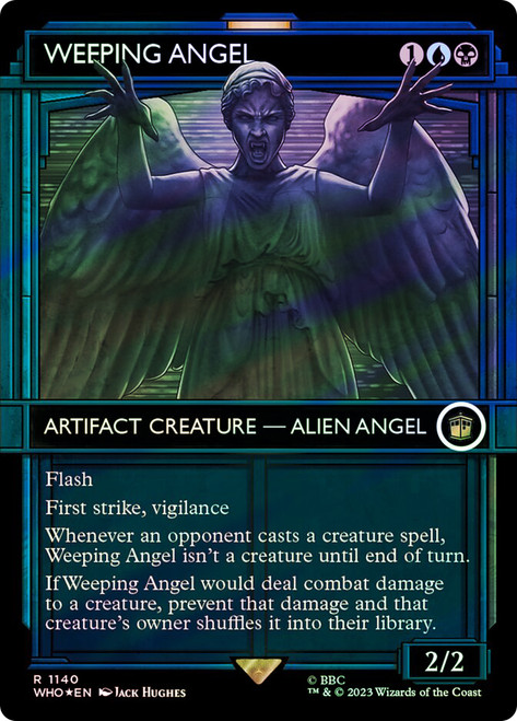 Weeping Angel (Showcase) (Surge Foil)\nDoctor Who Commander - Alternate Foil Variants\nSingle\nMagic The Gathering