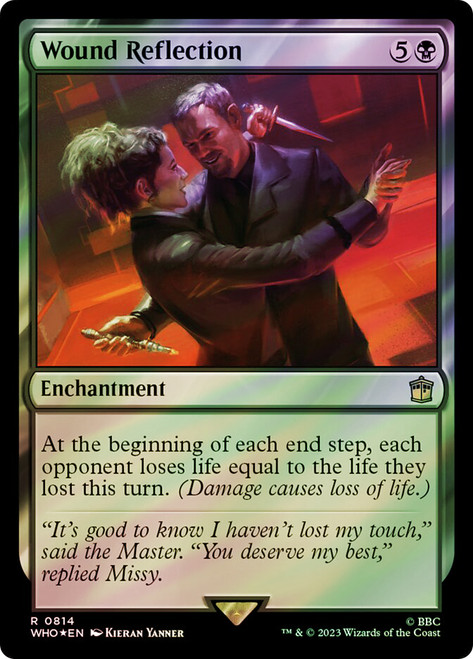 Wound Reflection (Surge Foil)\nDoctor Who Commander - Alternate Foil\nSingle\nMagic The Gathering