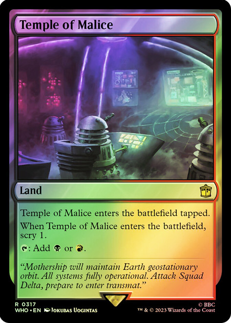 Temple of Malice\nDoctor Who Commander\nSingle\nMagic The Gathering