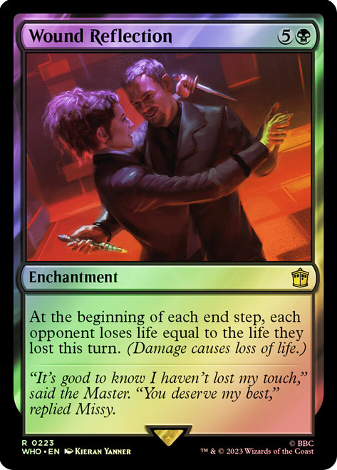 Wound Reflection\nDoctor Who Commander\nSingle\nMagic The Gathering