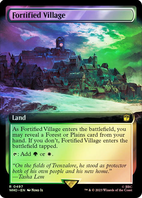 Fortified Village (Extended Art)\nDoctor Who Commander - Variants\nSingle\nMagic The Gathering